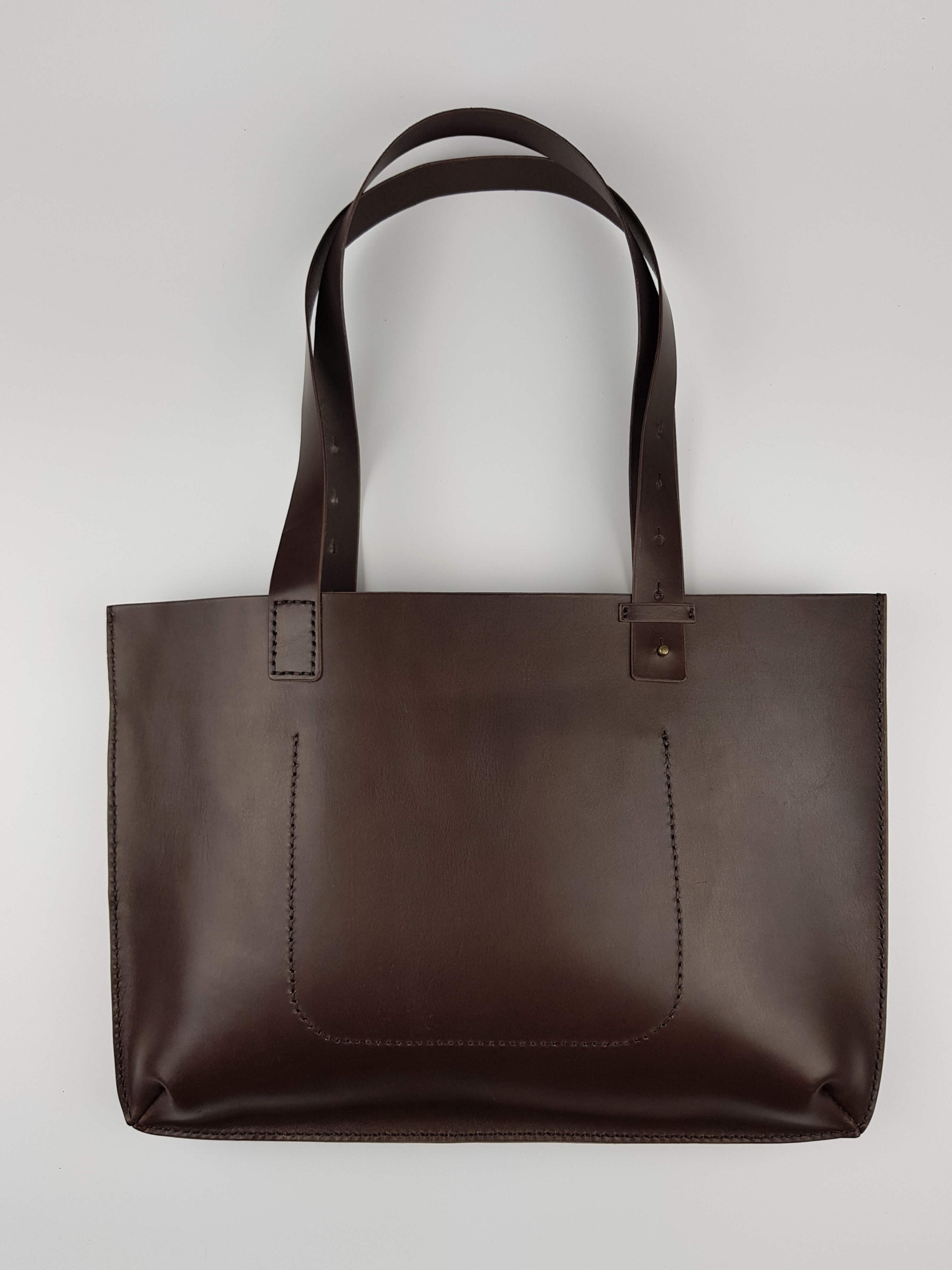 minimalistická kožená kabelka